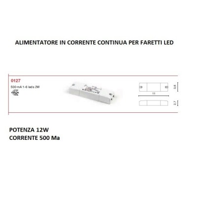 Egoluce alimentatore per led in corrente costante 500 mA