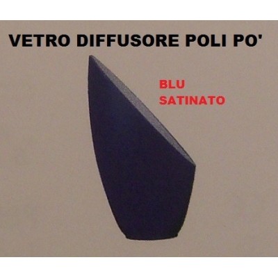 DE MAJO POLI PO' VETRO DIFFUSORE BLU SATINATO