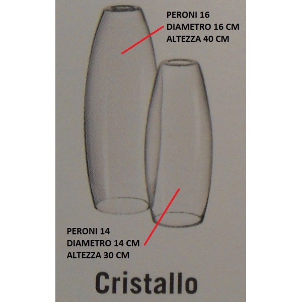 De Majo ricambio vetro cristallo Peroni 16