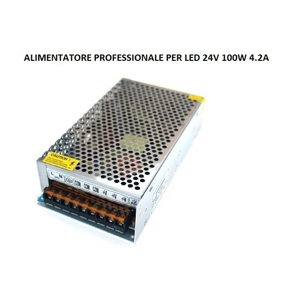 RIFLESSI ALIMENTATORE PROFESSIONALE LED 24V 100W IP20