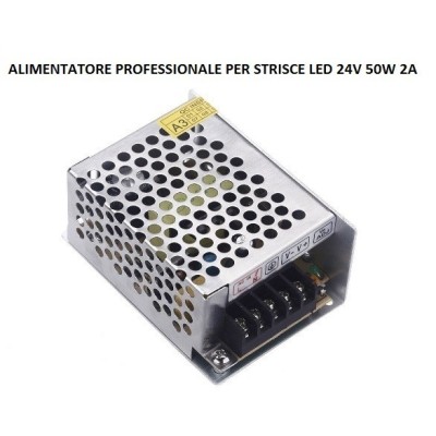 RIFLESSI ALIMENTATORE PROFESSIONALE LED 24V 50W IP20