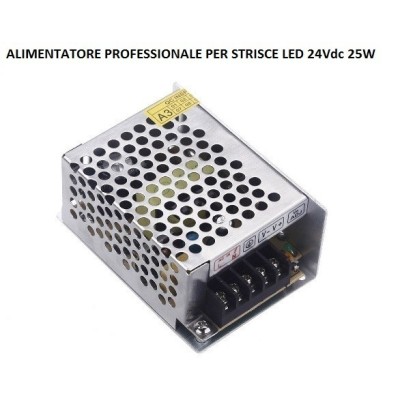 RIFLESSI ALIMENTATORE PROFESSIONALE LED 24V 25W IP20