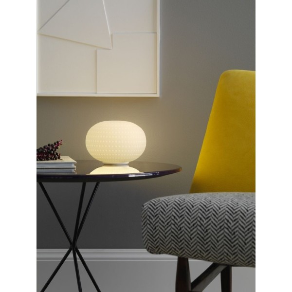 Fontana Arte Bianca lumetto senza stelo diametro 16 cm LED