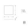 Novalux pannello led 60X60 dimensioni