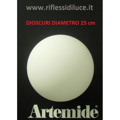 Artemide Dioscuri 25 ricambio diffusore in vetro