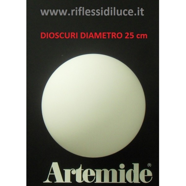 Artemide Dioscuri 25 ricambio diffusore in vetro