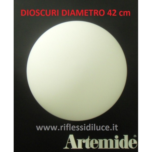 Artemide Dioscuri 42 ricambio diffusore in vetro