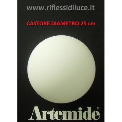 Artemide Castore 25 ricambio diffusore in vetro