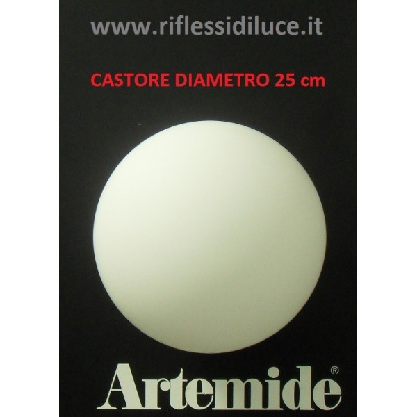 Artemide Castore 25 ricambio diffusore in vetro