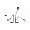 Artemide Tolomeo micro tavolo alogeno rosso metalizzato