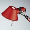 Tolomeo tavolo micro parabola rosso metalizzato