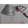 Artemide forcella con fascetta ricambio tolomeo micro tavolo