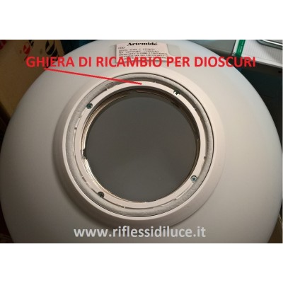 Ghiera metallica ricambio per dioscuri 25 - 35 parete soffitto