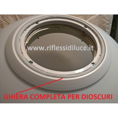 Artemide Ghiera metallica ricambio per dioscuri 42 parete soffitto