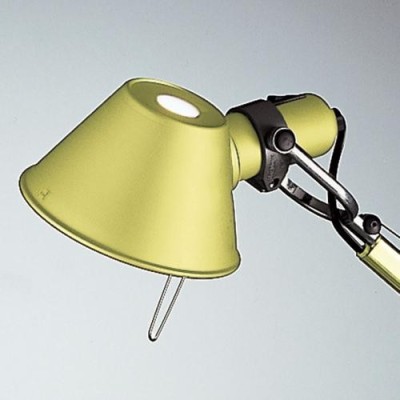 Artemide Tolomeo micro tavolo alogeno giallo anodizzato