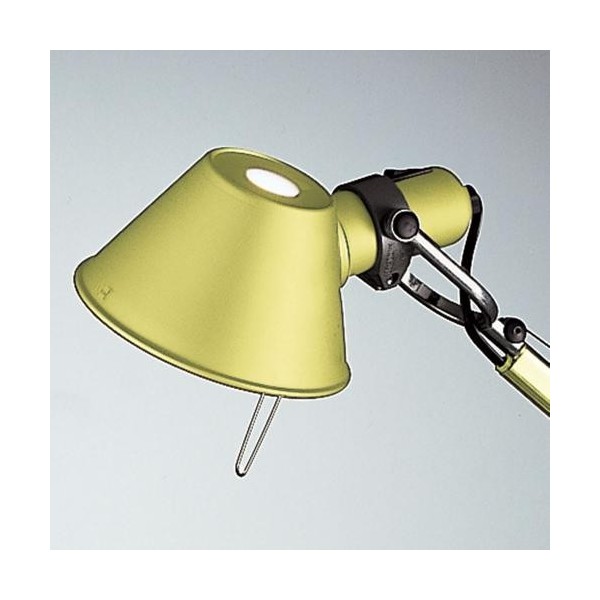 Artemide Tolomeo micro tavolo alogeno giallo anodizzato