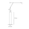 Artemide Base da terra per Tizio 35 dimensioni