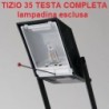 Artemide Tizio 35 testa completa nera ricambio