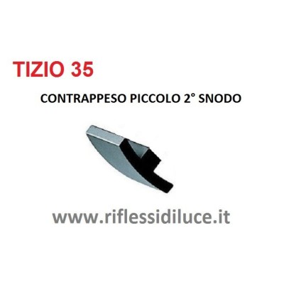 Artemide Tizio 35 contrappeso piccolo superiore secondo snodo