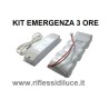 Novalux kit emergenza 3 ore di autonomia per faretti led in corrente costante 500mA