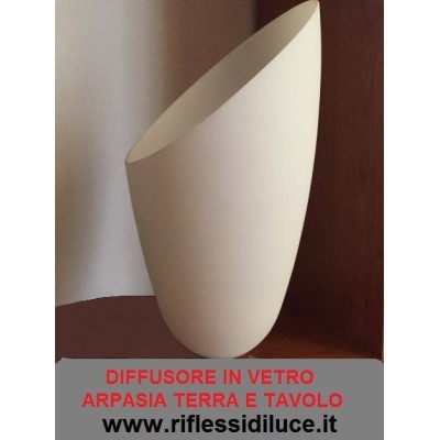 Artemide diffusore in vetro di ricambio per Arpasia terra e tavolo