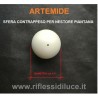 Artemide nestore piantana contrappeso di ricambio colore alluminio