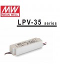 Mean Well alimentatore per led 24V 35W in contenitore plastico IP65 per esterno