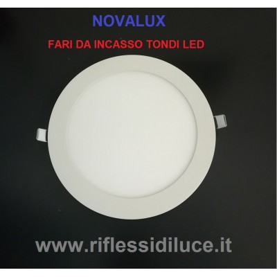 Novalux Ring faro incasso tondo diametro 225 mm led 17W luce bianca calda