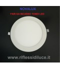 Novalux Ring faro incasso tondo diametro 225 mm led 17W luce bianca calda