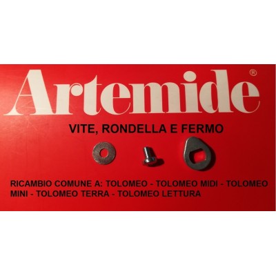 Artemide Tolomeo ricambio vite con rondella e fermo