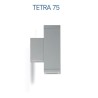 Platek Tetra 75 applique da esterno a una luce colore alluminio