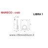 Mareco illuminazione plafoniera da incasso per interni Libra 1 dimensioni