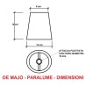 de majo paralume di ricambio per lampadario 2599 shade dimensioni