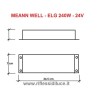 Mean well alimentatore led per esterno IP67 in custodia metallica dimensioni