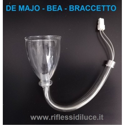 De Majo Bea braccetto di ricambio cristallo trasparente