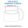 Cini e Nils disco satinato per componi 75 dimensioni