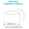 Cini & Nils componi 75 diametro dell'anello in vetro