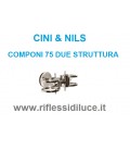 Cini & nils componi 75 due parete soffitto struttura nichel satinato