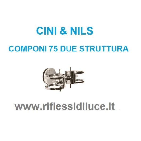 Cini & nils componi 75 due parete soffitto struttura nichel satinato