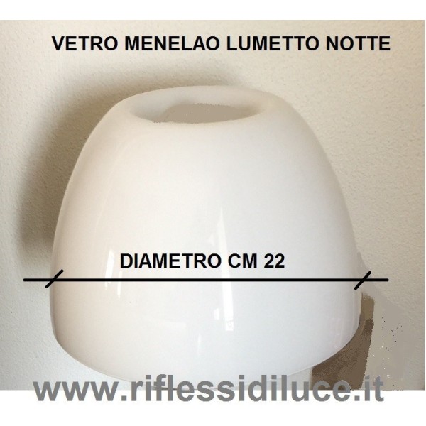 Artemide ricambio Menelao lumetto notte diffusore in vetro