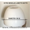 Artemide ricambio Menelao lumetto notte diffusore in vetro diametro 22 cm