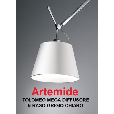 Artemide diffusore in raso bianco diametro 36 per tolomeo mega