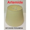 Artemide diffusore in pergamena diametro 32 per Tolomeo mega