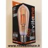 Lampadina led 8W ambrata con effetto vintage