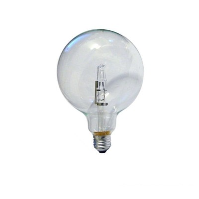 Lampadina alogena globo 18W E27 trasparente diametro 125