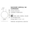 Artemide Discovery sospensione verticale 140 con APP