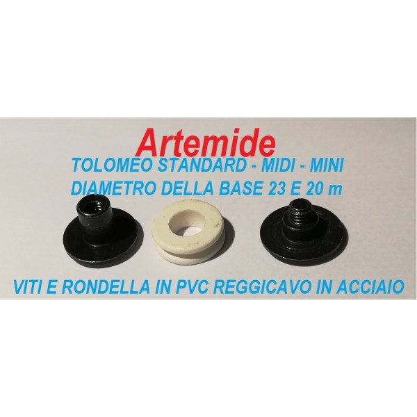 Artemide ricambio Tolomeo standard - midi e mini minuteria reggicavo di acciaio