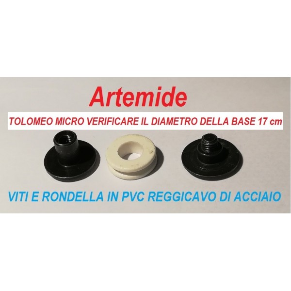 Artemide ricambio Tolomeo micro minuteria reggicavo di acciaio