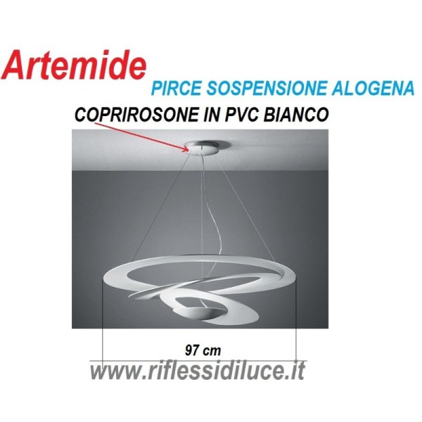 Artemide coprirosone di ricambio per pirce sospensione 97 cm alogena