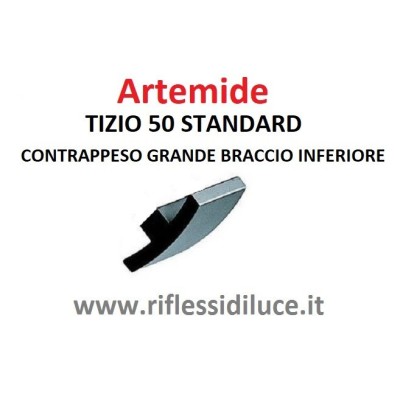 Artemide Tizio 50 standard nera contrappeso grande braccio inferiore